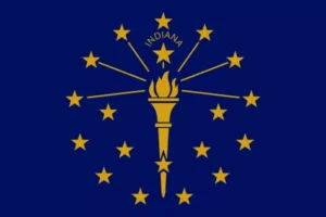 bandera del Estado de Indiana, Estados Unidos - consuladolatino.org